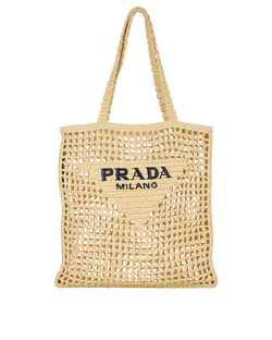 Crochet Tote, Raffia, Beige, 3*